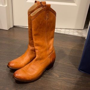 Tan Frye boots